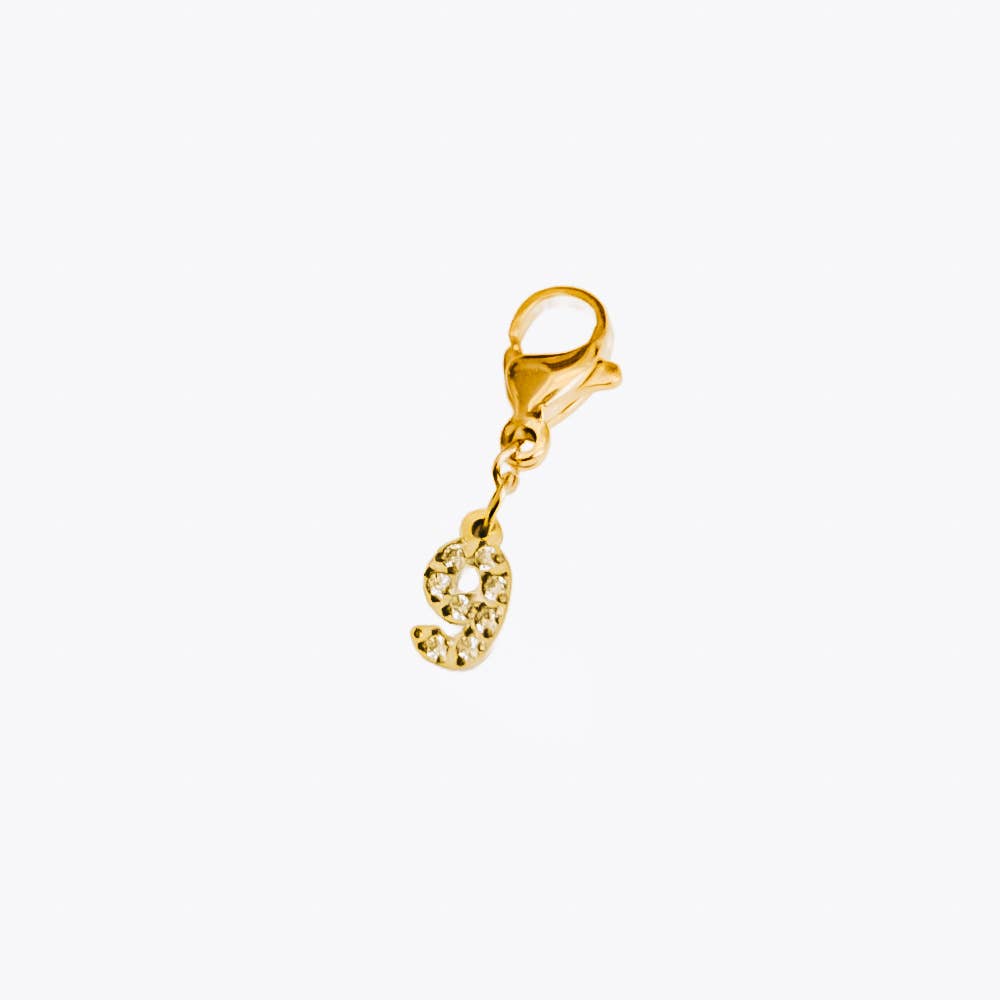 Bundled Number Charm Bar Chanelle Charms - WATERPROOF