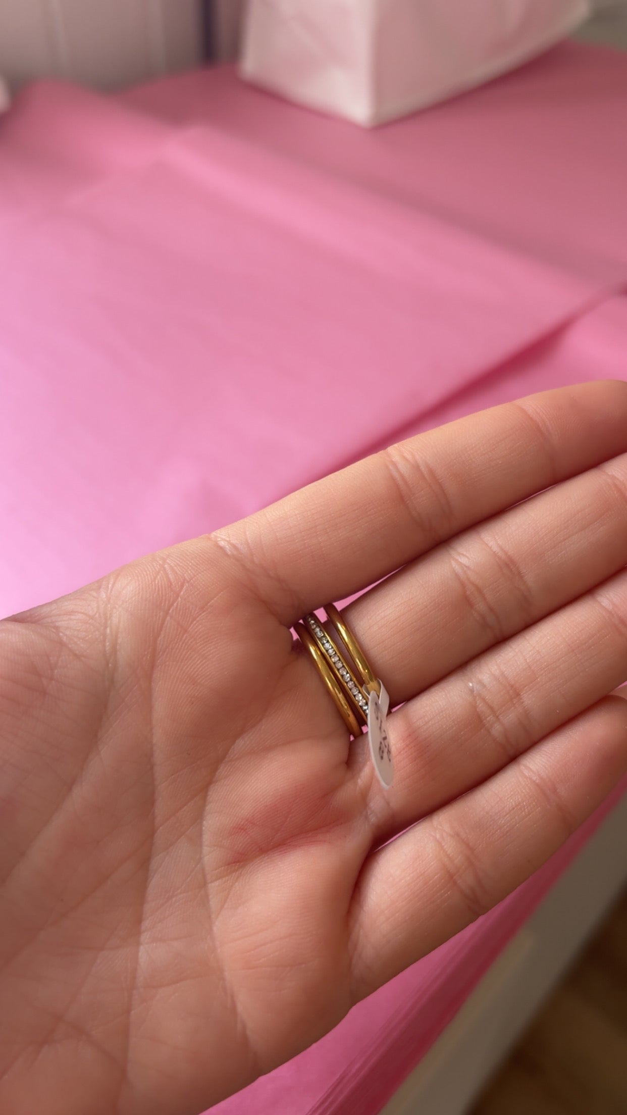 OMG Stacked Gold Ring *WATER RESISTANT*