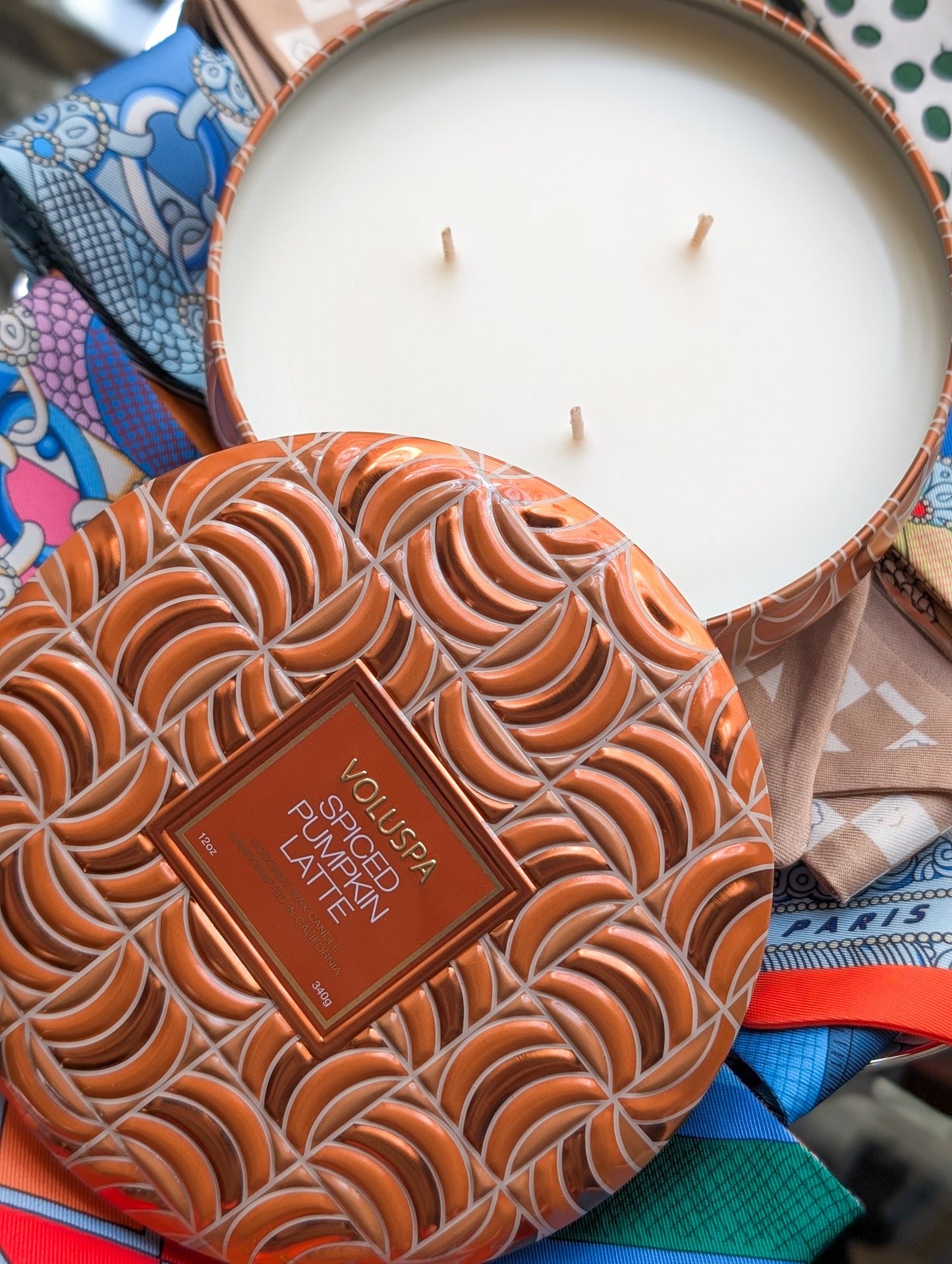 *FINAL SALE* Spiced Pumpkin Latte Capsule 3 Wick Tin