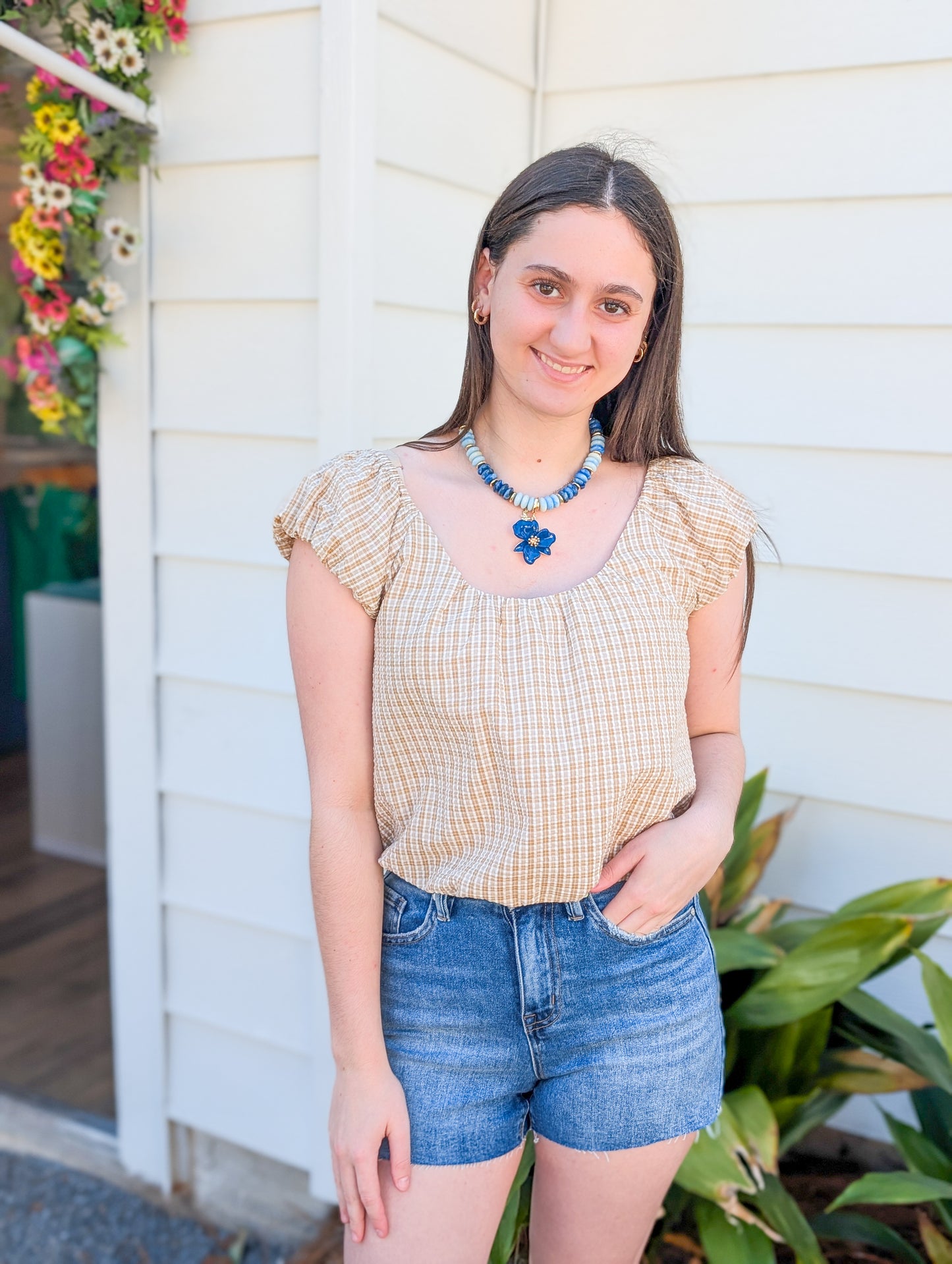 Medium Denim Valentines High Rise Shorts