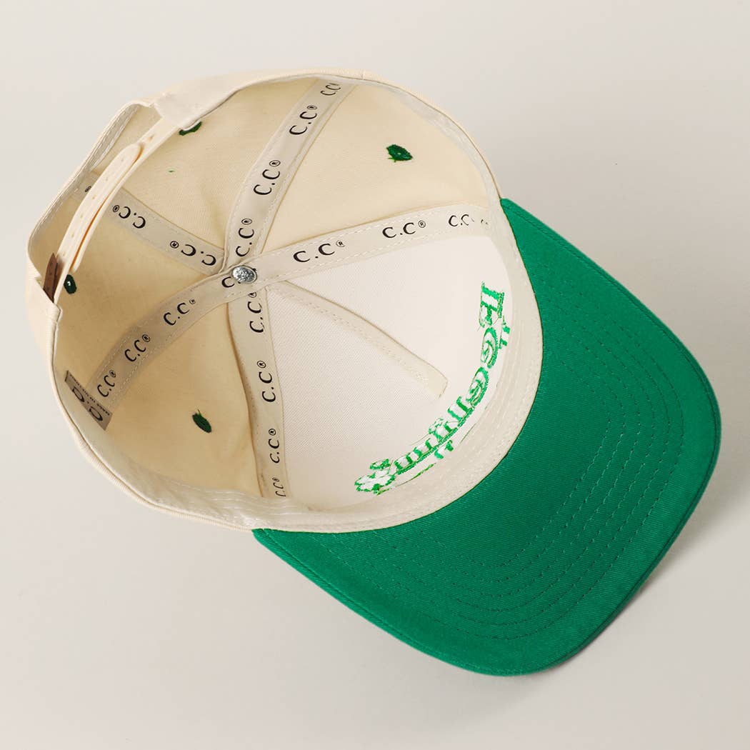 Feelin’ Lucky Embroidery Two-Tone Trucker Hat