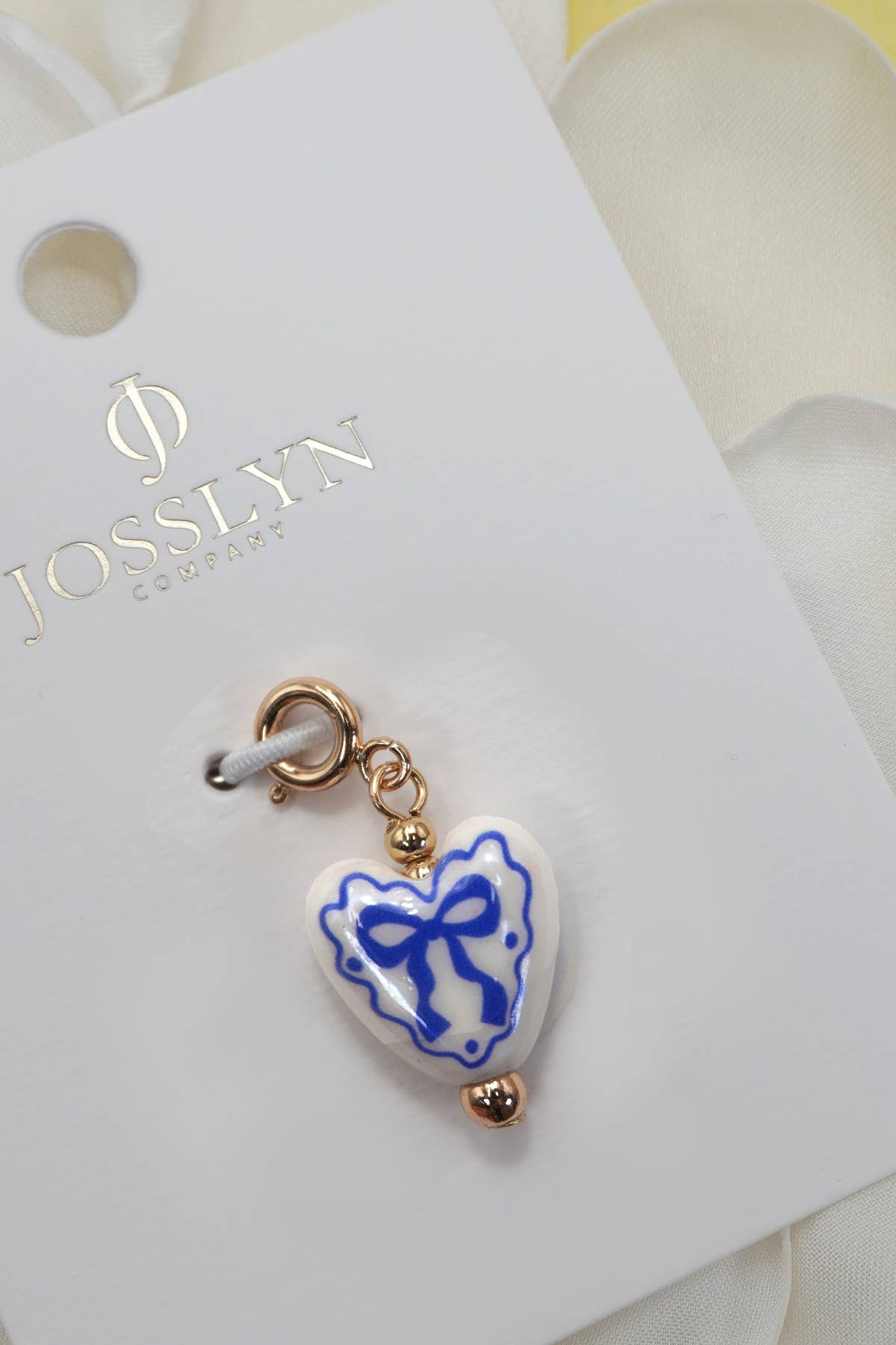 Charm Porcelain With Spring Ring Clasp