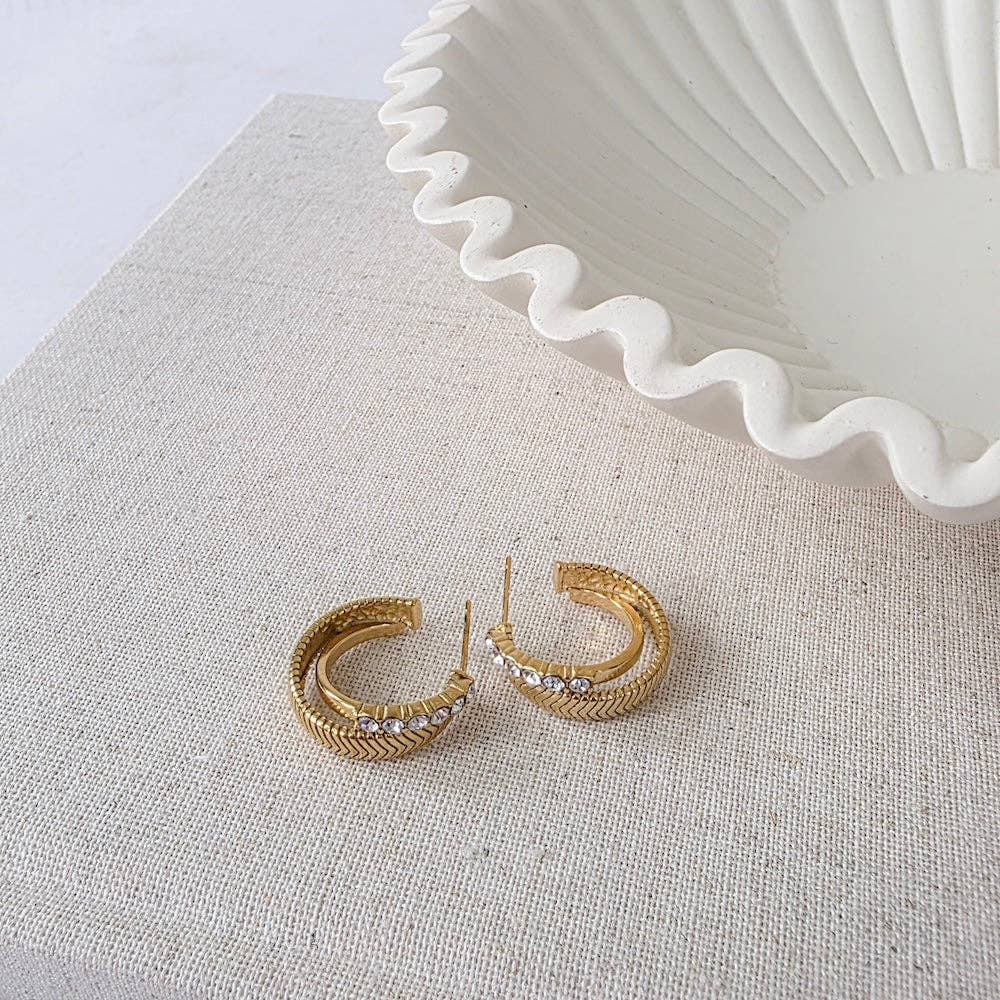 Stardust Hoop Earrings - WATERPROOF