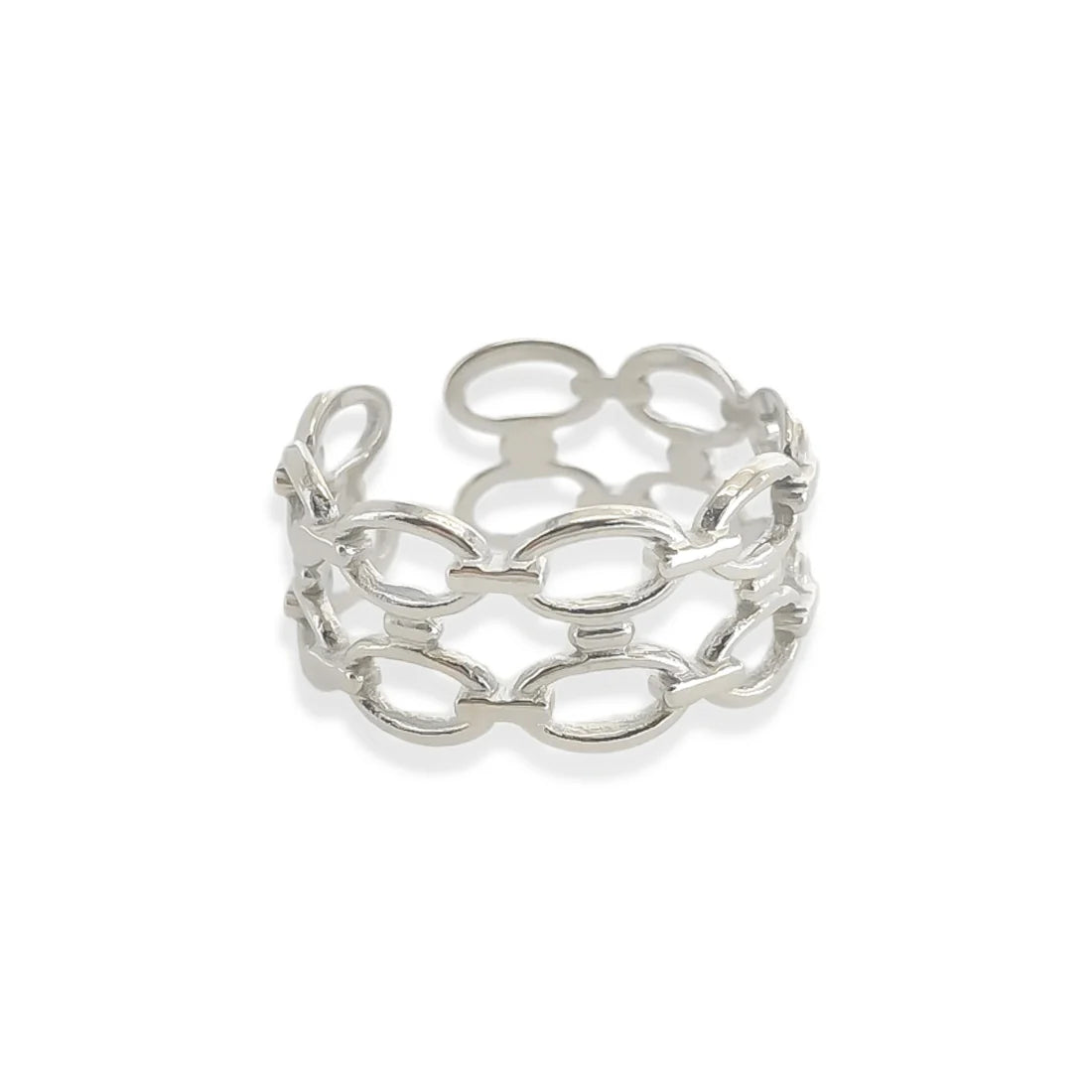 Water Resistant Circle Chain Ring