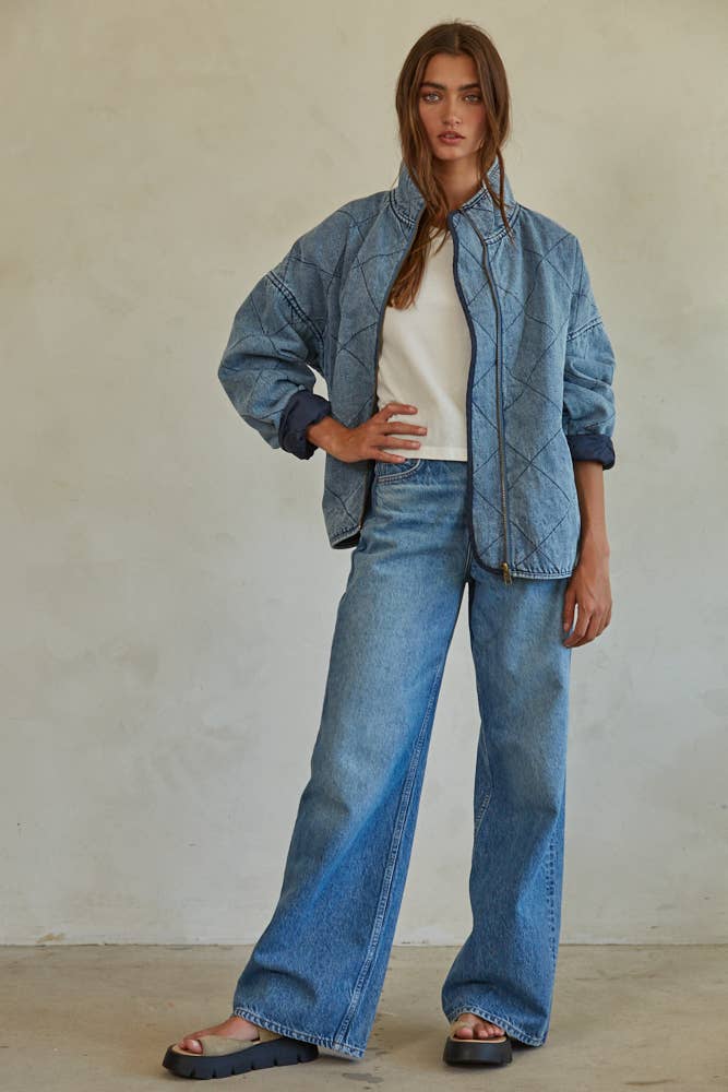 Woven Denim Cotton Medium Washed Jacket