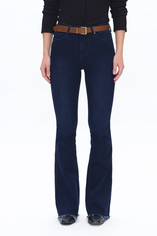 Mid Rise Deep Water Flare Jean