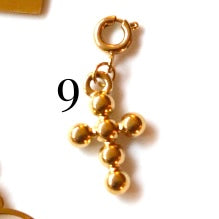 Stainless Steel Gold Plated Eclectic Charms