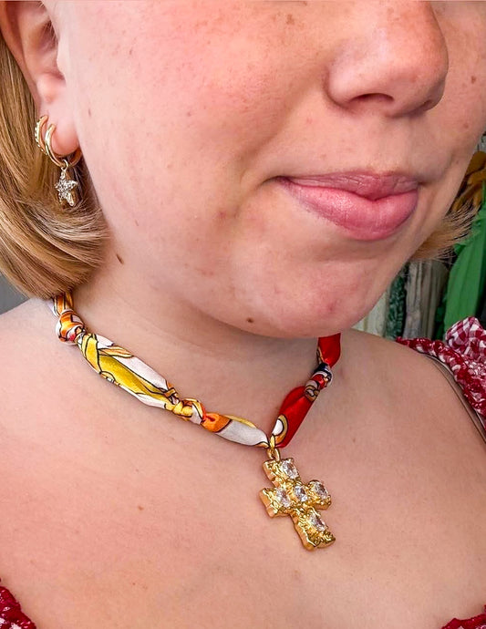 Scarf Bandana Charm Necklaces