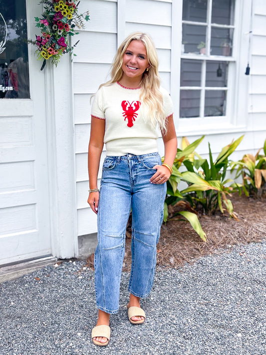 High Rise Barrel Jeans