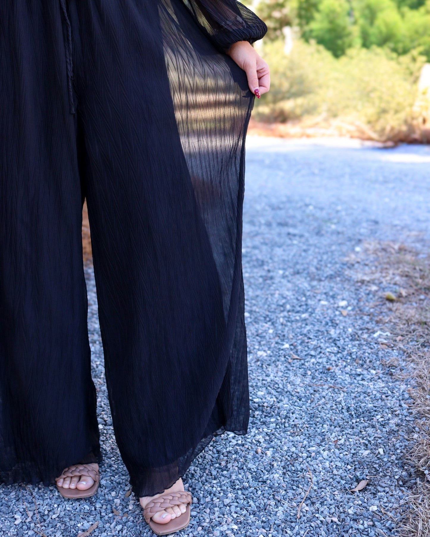 Gathering Button Up Jumpsuit