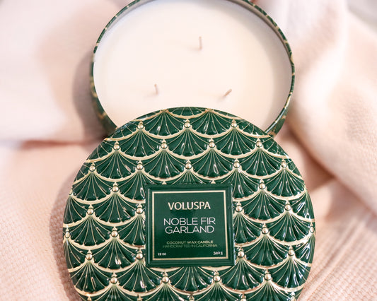 Noble Fir Garland 3 Wick Candle