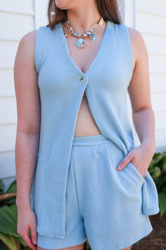 *FINAL SALE*V-Neck Sleeveless Tunic Top