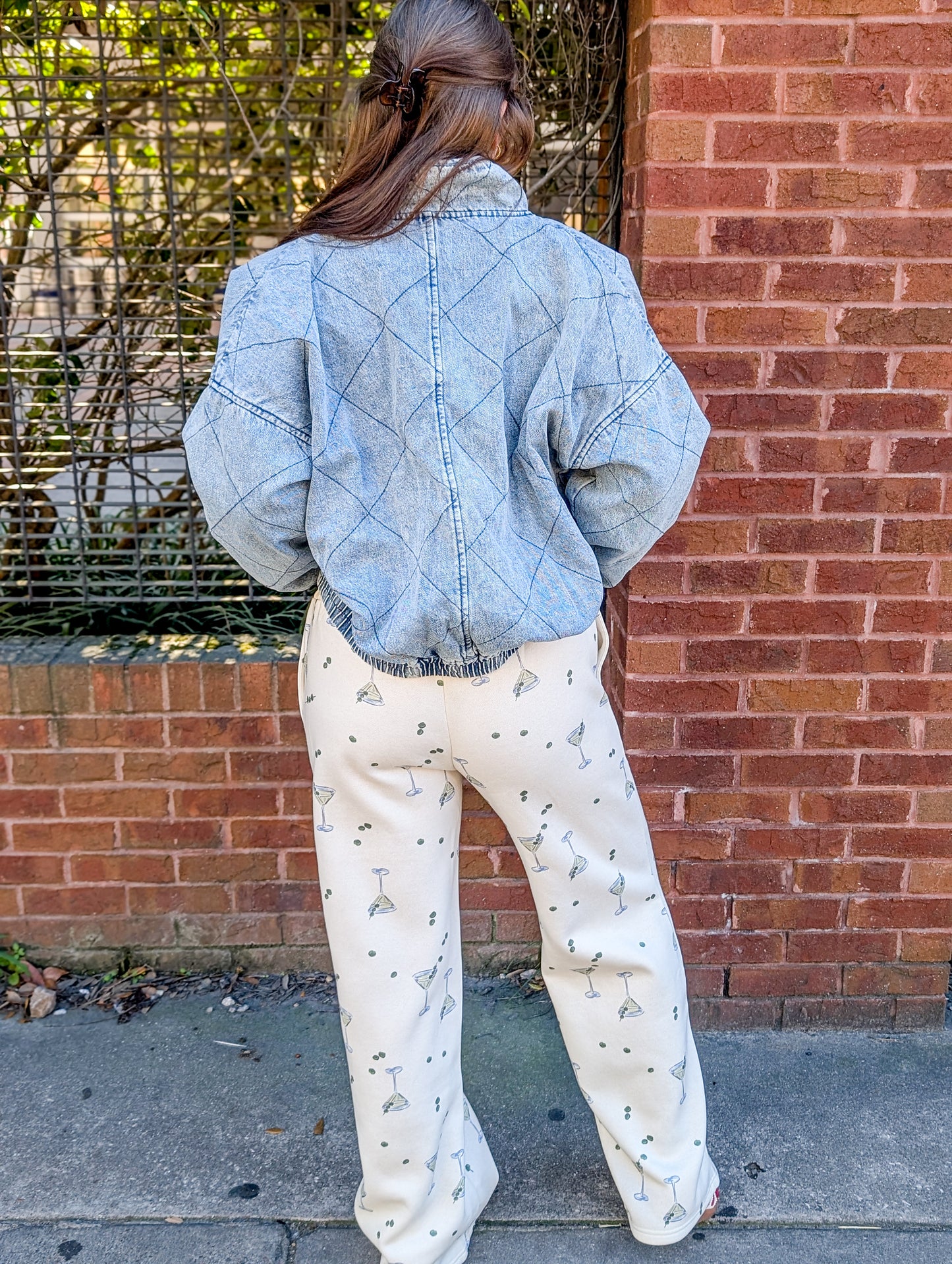 Billie Martini Sweat Pants - Playful, Lounge, Comfy