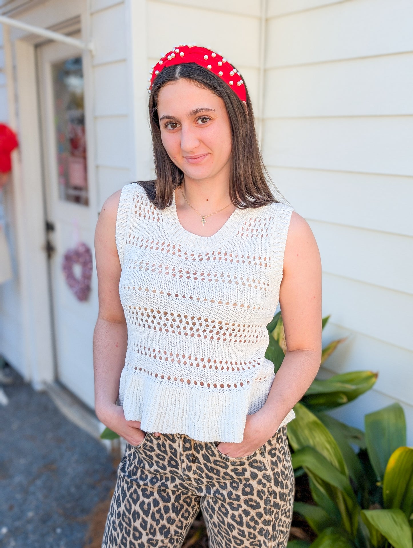 Peplum Sweater Tank