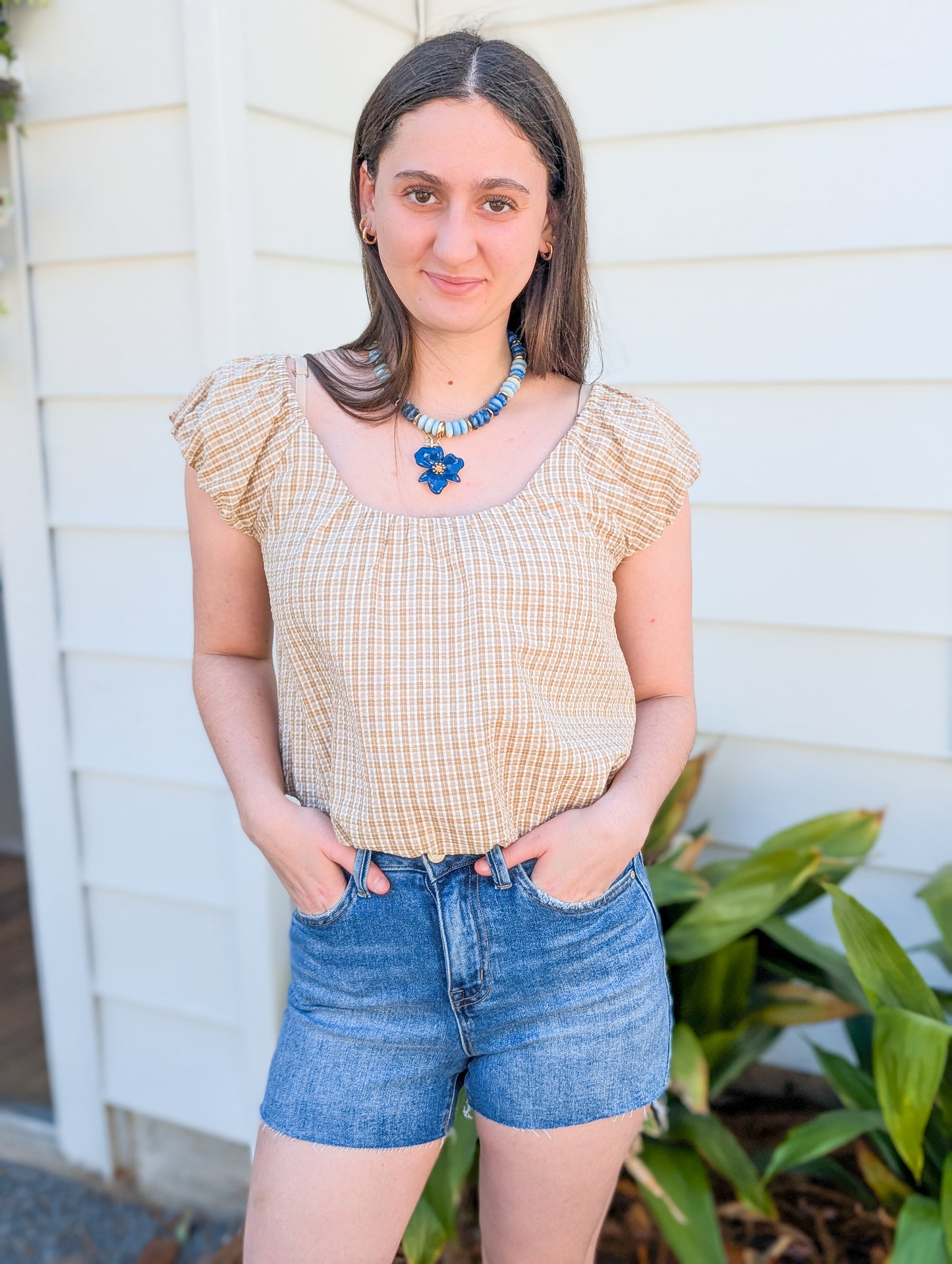 Medium Denim Valentines High Rise Shorts