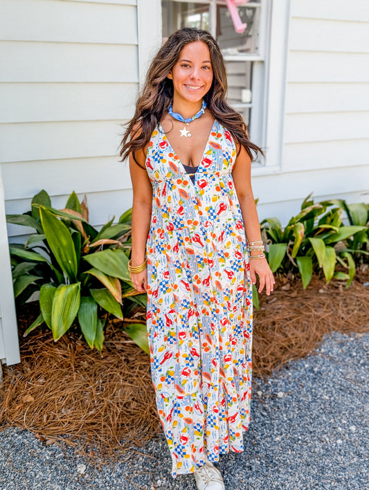 *FINAL SALE* Mykonos Market Maxi Dress