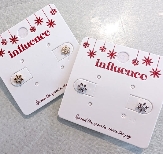 Snowflake Stud Earrings