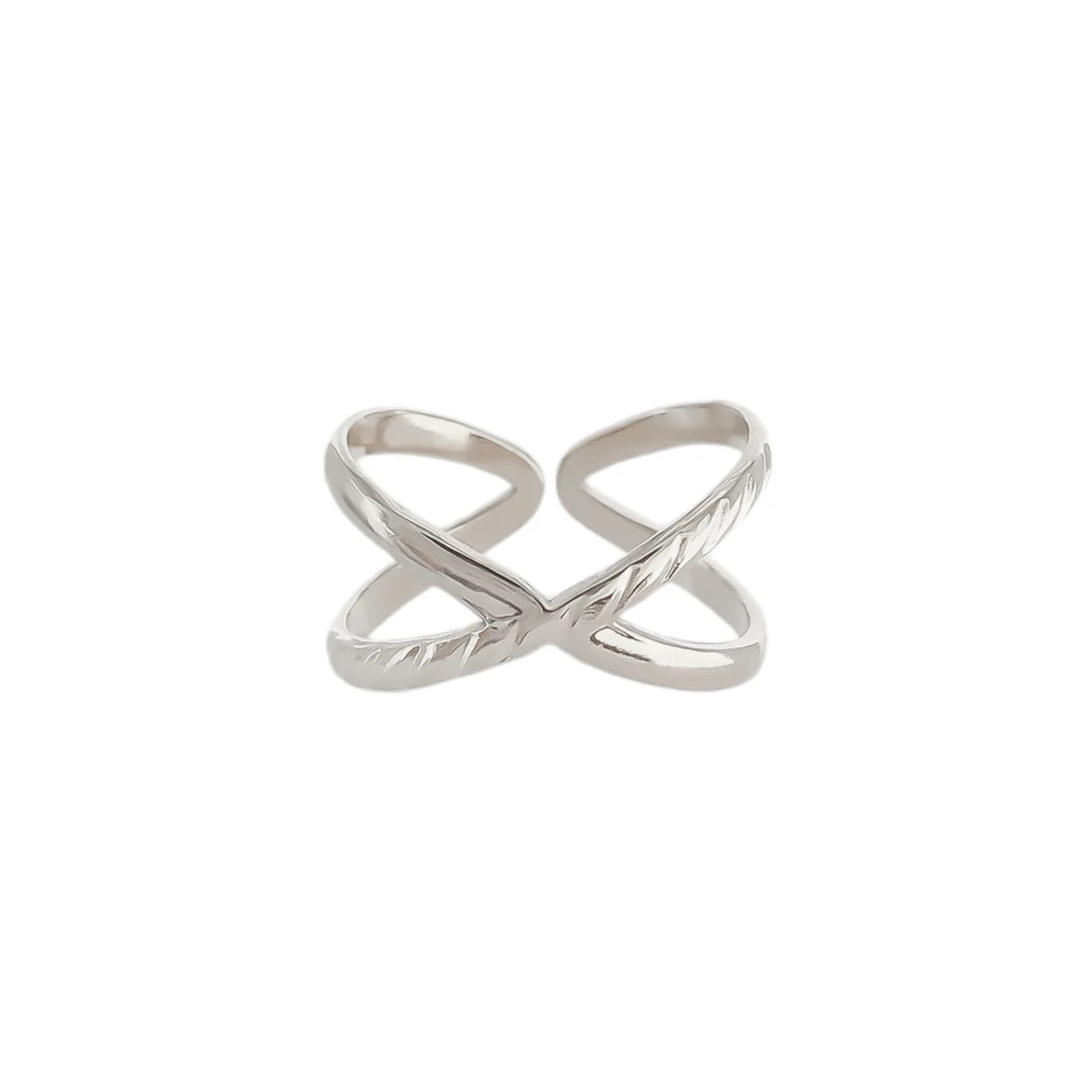 Water Resistant X Crossed Ring