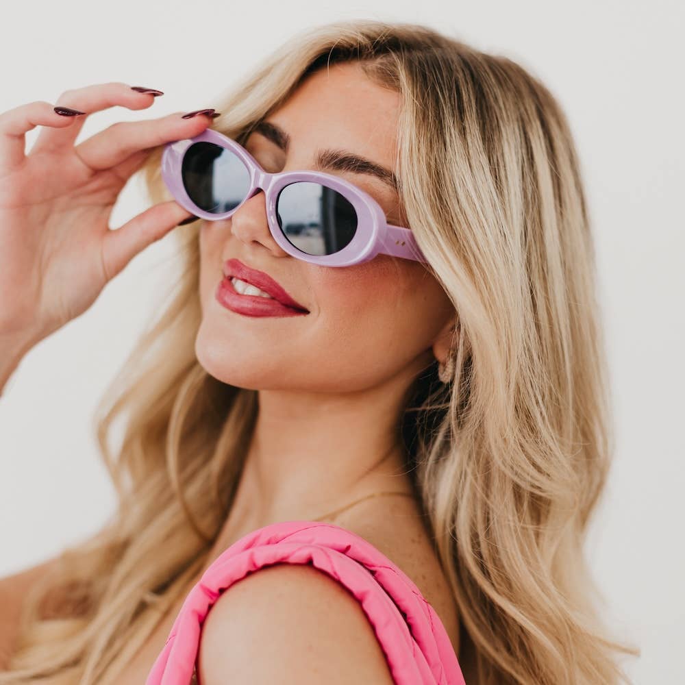 Kate Oval Retro Sunglasses Wholesale