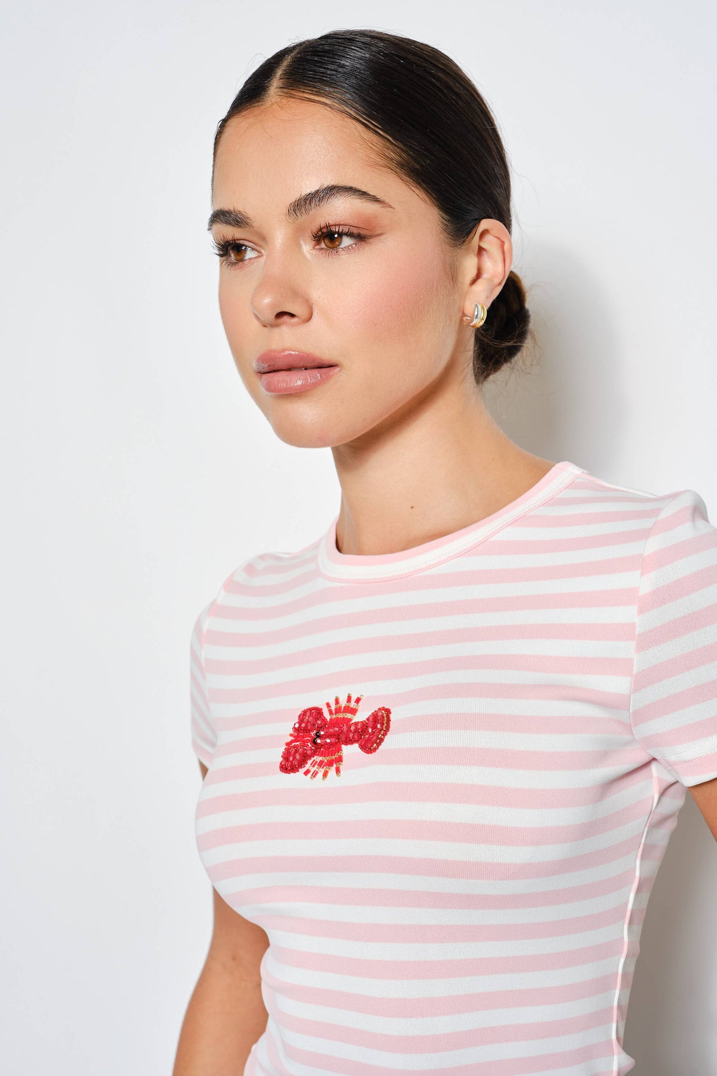ZANDRA LOBSTER BEADED TEE