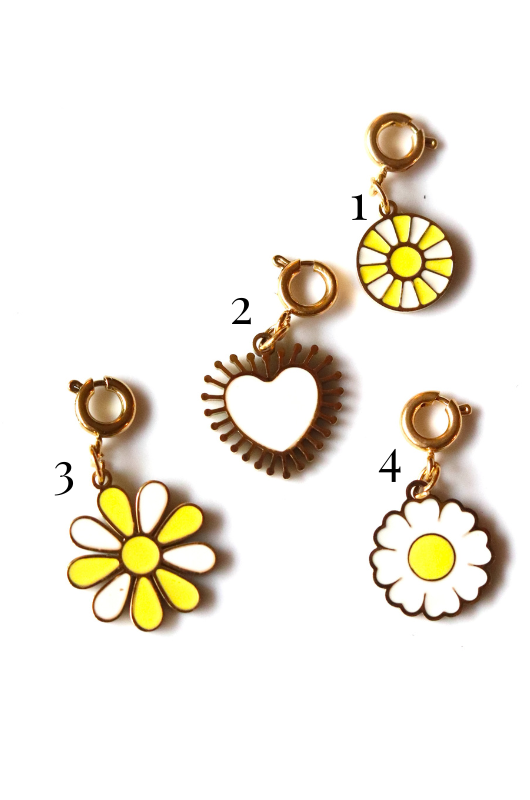 Stainless Steel Yellow Collection Clippable Charms